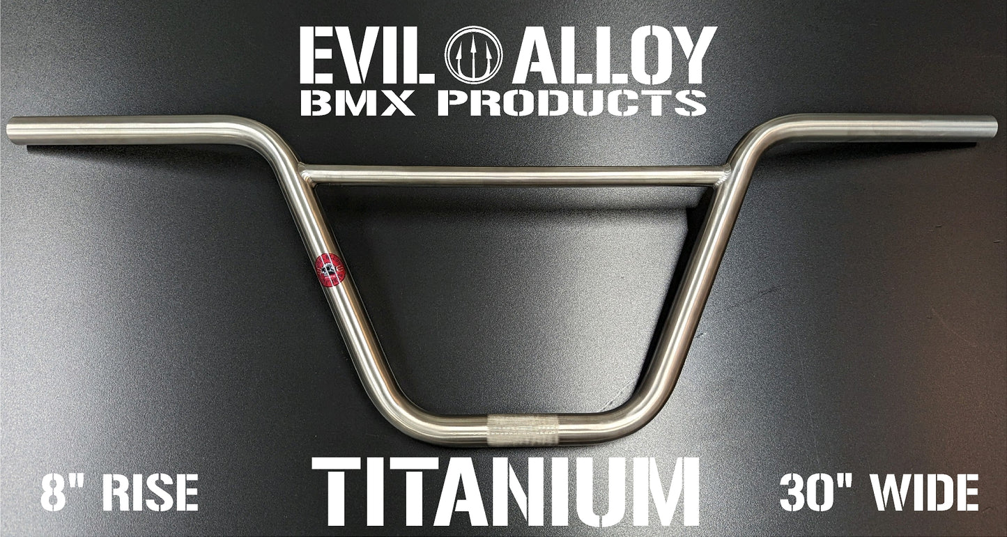 2 piece 8″ Titanium “B.M.F.” Bars