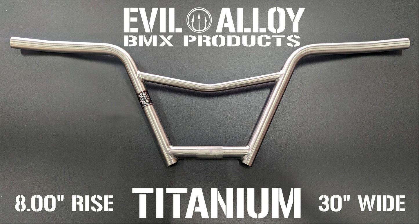 4 piece 8″ Titanium “B.M.F.” V Bars with Pro Bend
