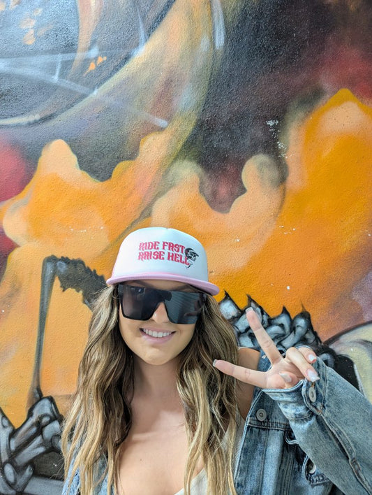 TRUCKER HAT "Ride Fast Raise Hell"