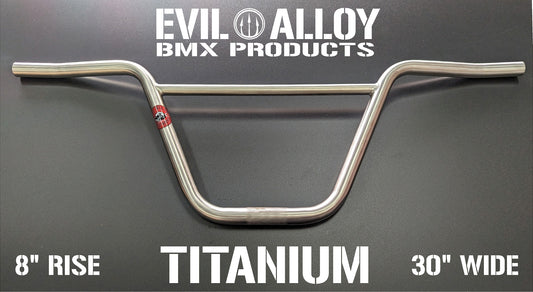 2 piece 8″ Titanium “B.M.F.” Bars with pro bend