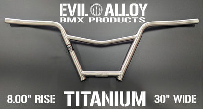 4 piece 8″ Titanium “B.M.F.” V Bars with Pro Bend