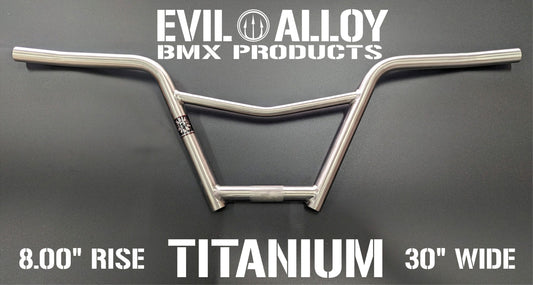 4 piece 8″ Titanium “B.M.F.” V Bars with Pro Bend