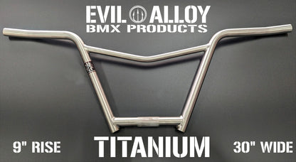 4 piece 9″ Titanium “B.M.F.” V Bars with pro bend