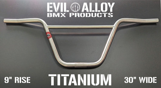 2 piece 9″ Titanium “B.M.F.” Bars with pro bend