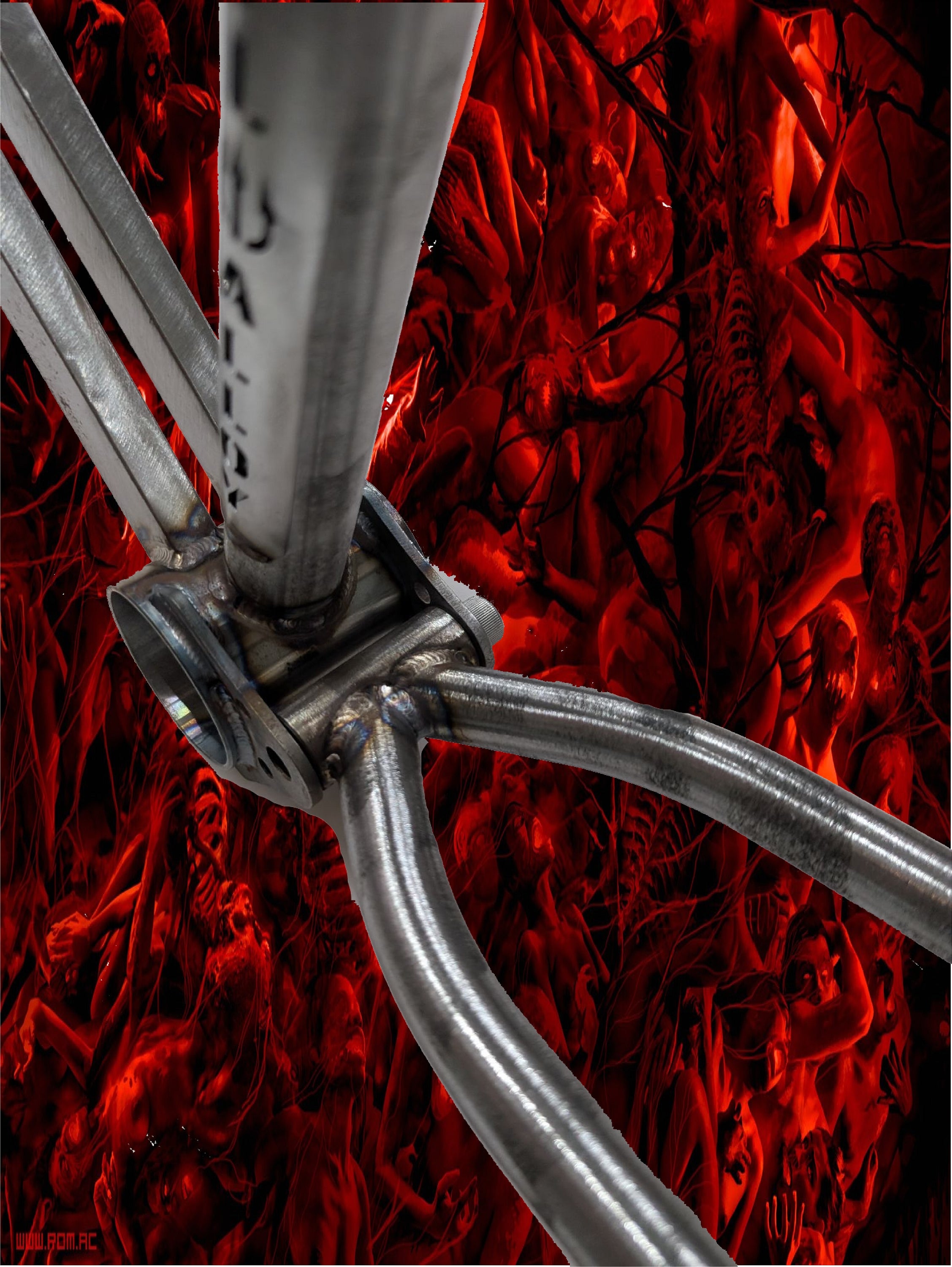 29″ HELLRAISER 2 PIECE FRAME & FORK – Evil Alloy